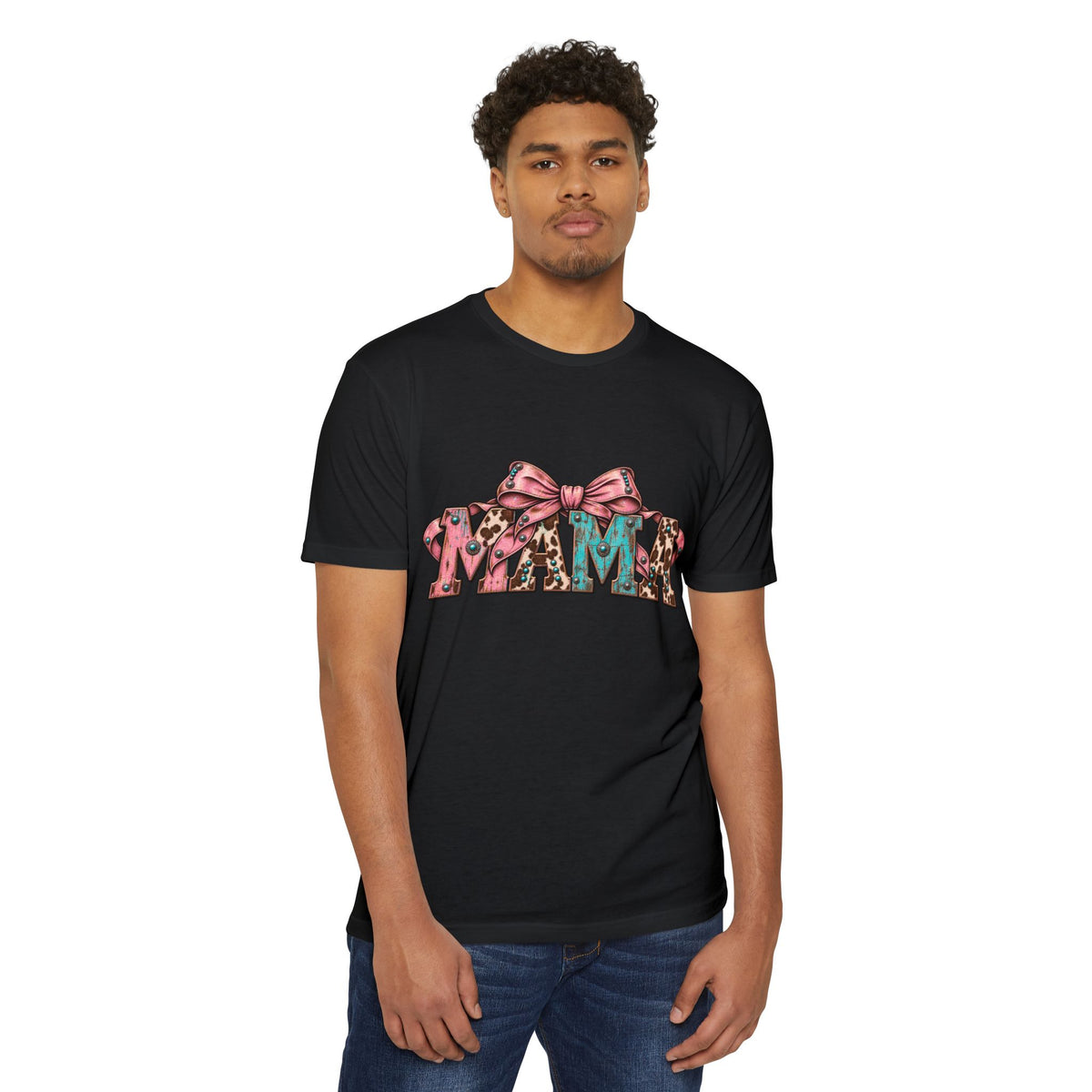 Mama Leopard Bow T-Shirt — Raising Little Humans Cute Graphic Tee