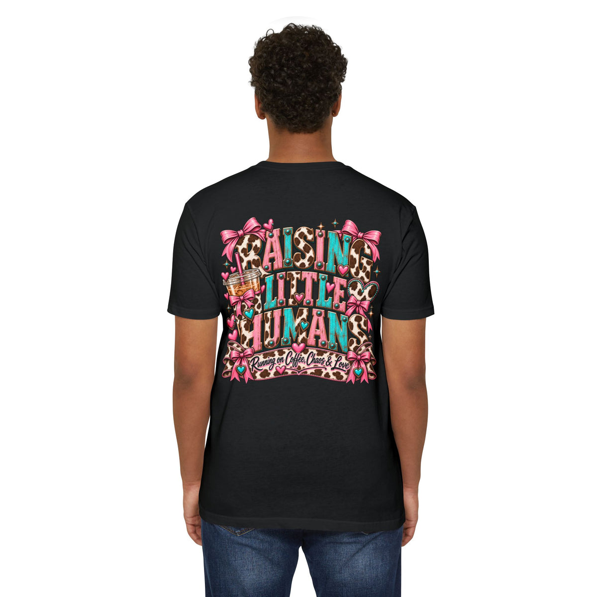Mama Leopard Bow T-Shirt — Raising Little Humans Cute Graphic Tee