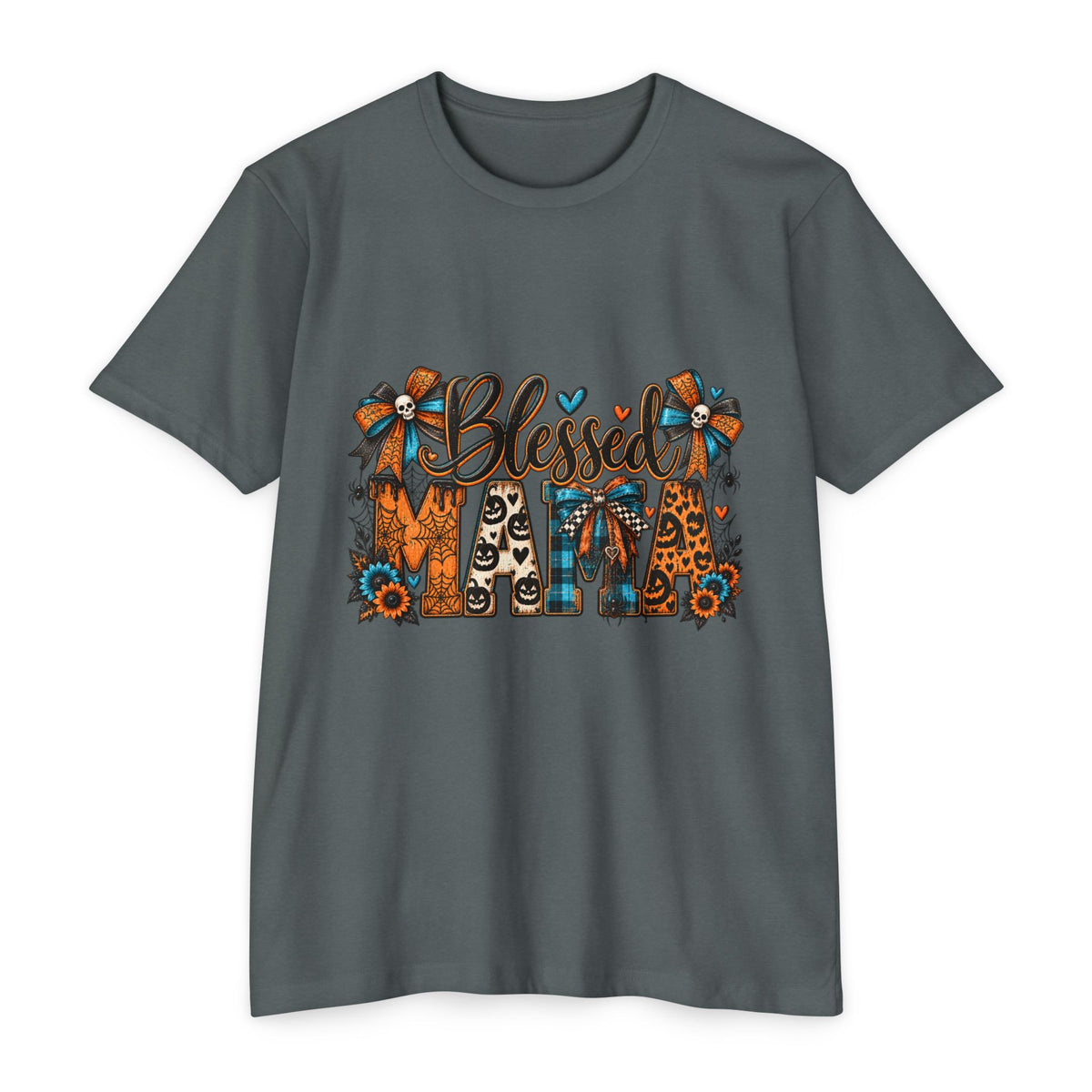 Blessed Mama T-Shirt — Floral Leopard Fall Mother's Day Tee