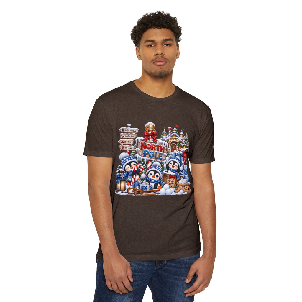 Christmas North Pole Penguins T-Shirt