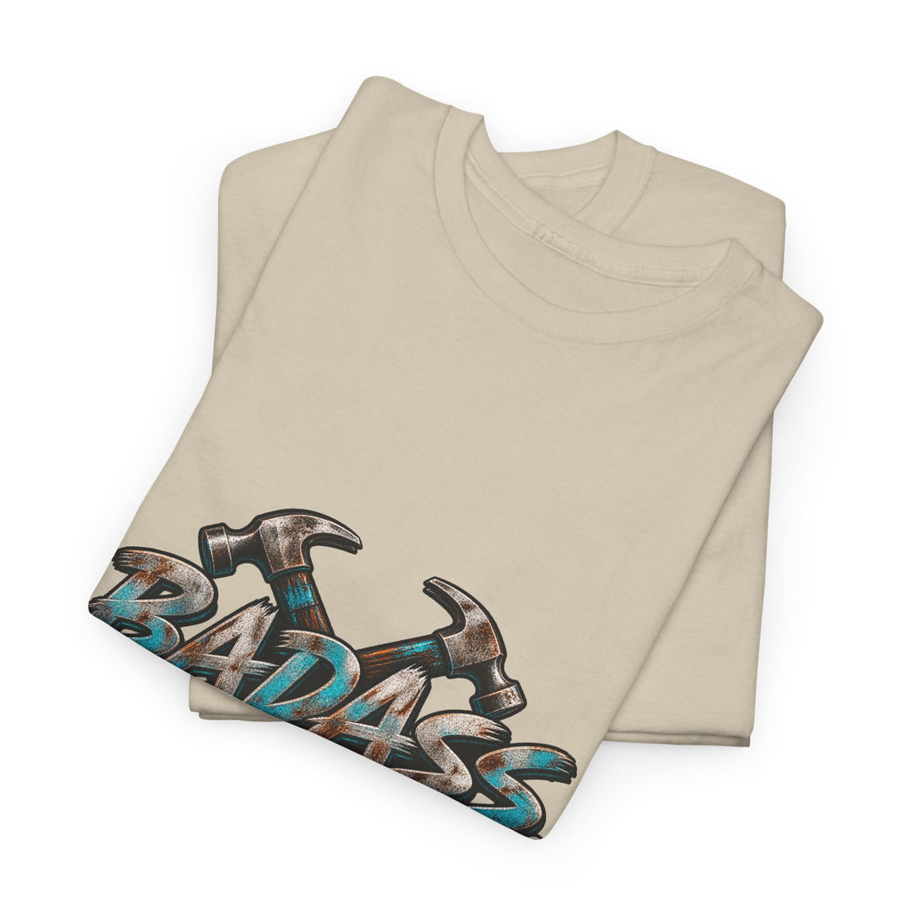 Badass Blue Collar Tee — 'Badass & Blue Collar' Workwear Graphic T‑Shirt