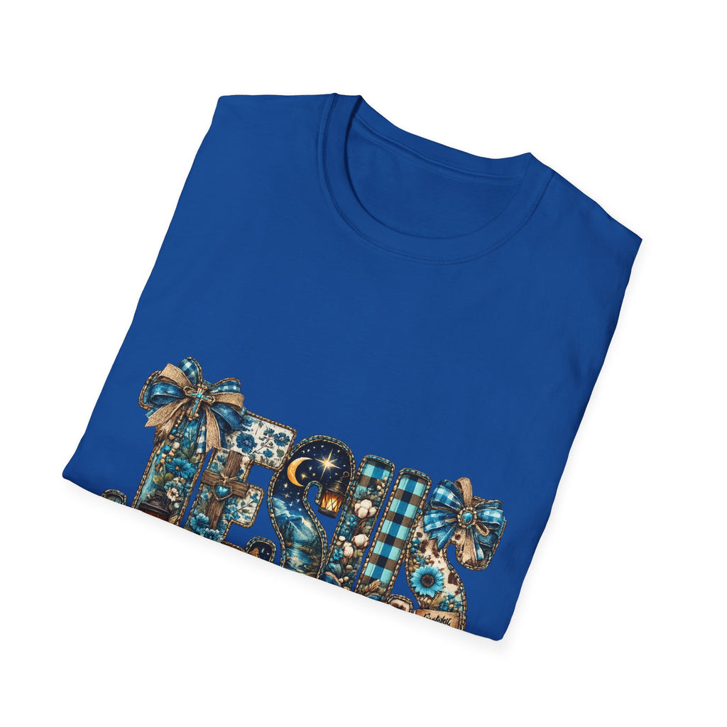 T-Shirt - 'TIS' Holiday Patchwork Design: Festive Vintage Ornaments & Plaid