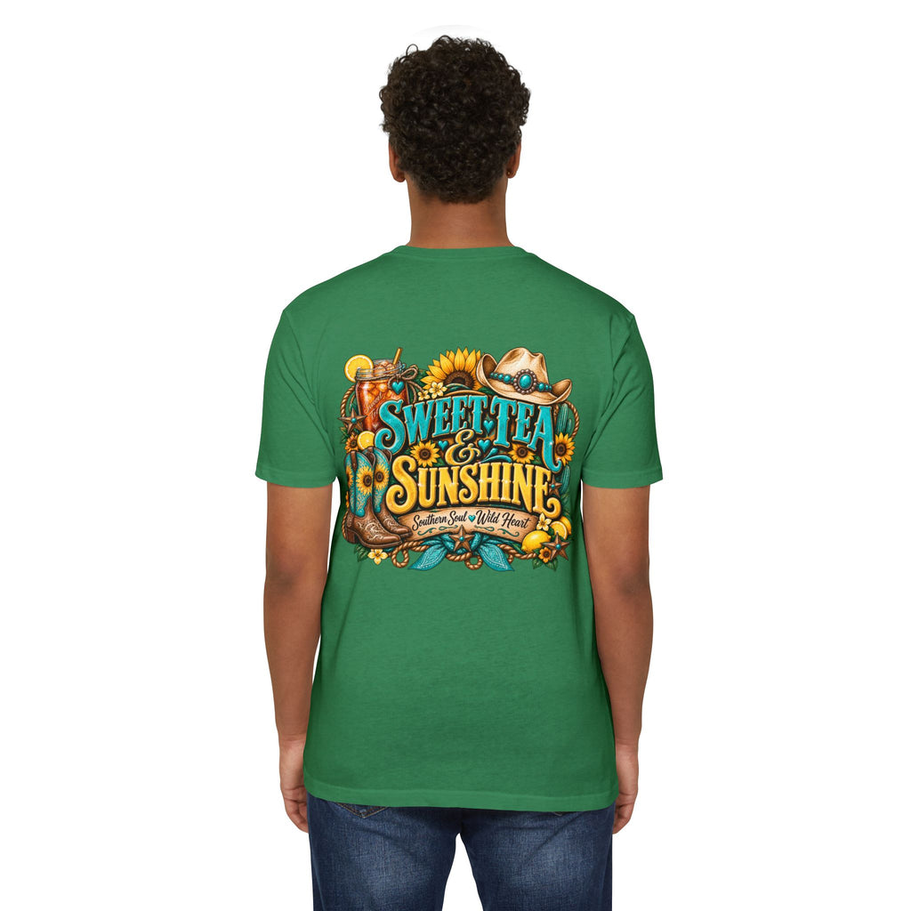 Southern Sweetheart T-Shirt — "Sweet Tea & Sunshine" Graphic Tee