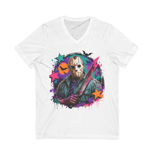 Unisex Jersey Short Sleeve V-Neck Tee