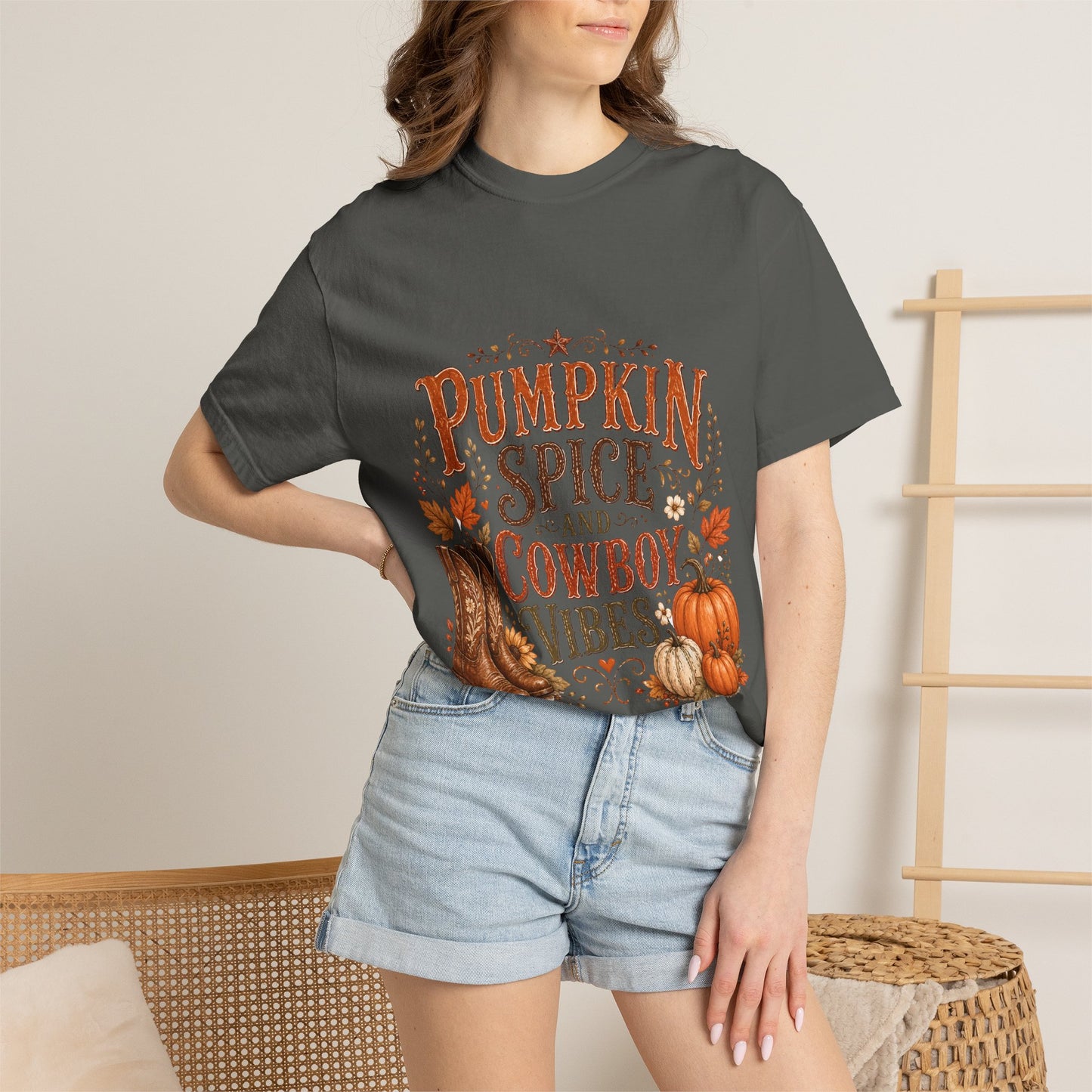 Pumpkin Spice & Cowboy Vibes T-Shirt