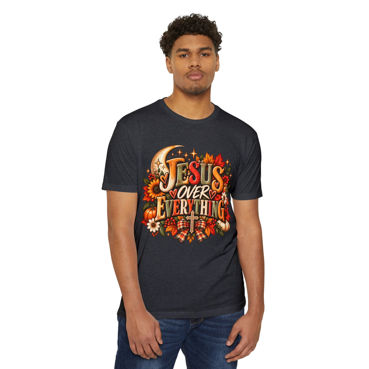 Jesus Over Everything Fall Graphic T-Shirt