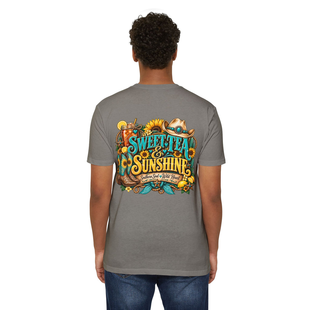 Southern Sweetheart T-Shirt — "Sweet Tea & Sunshine" Graphic Tee