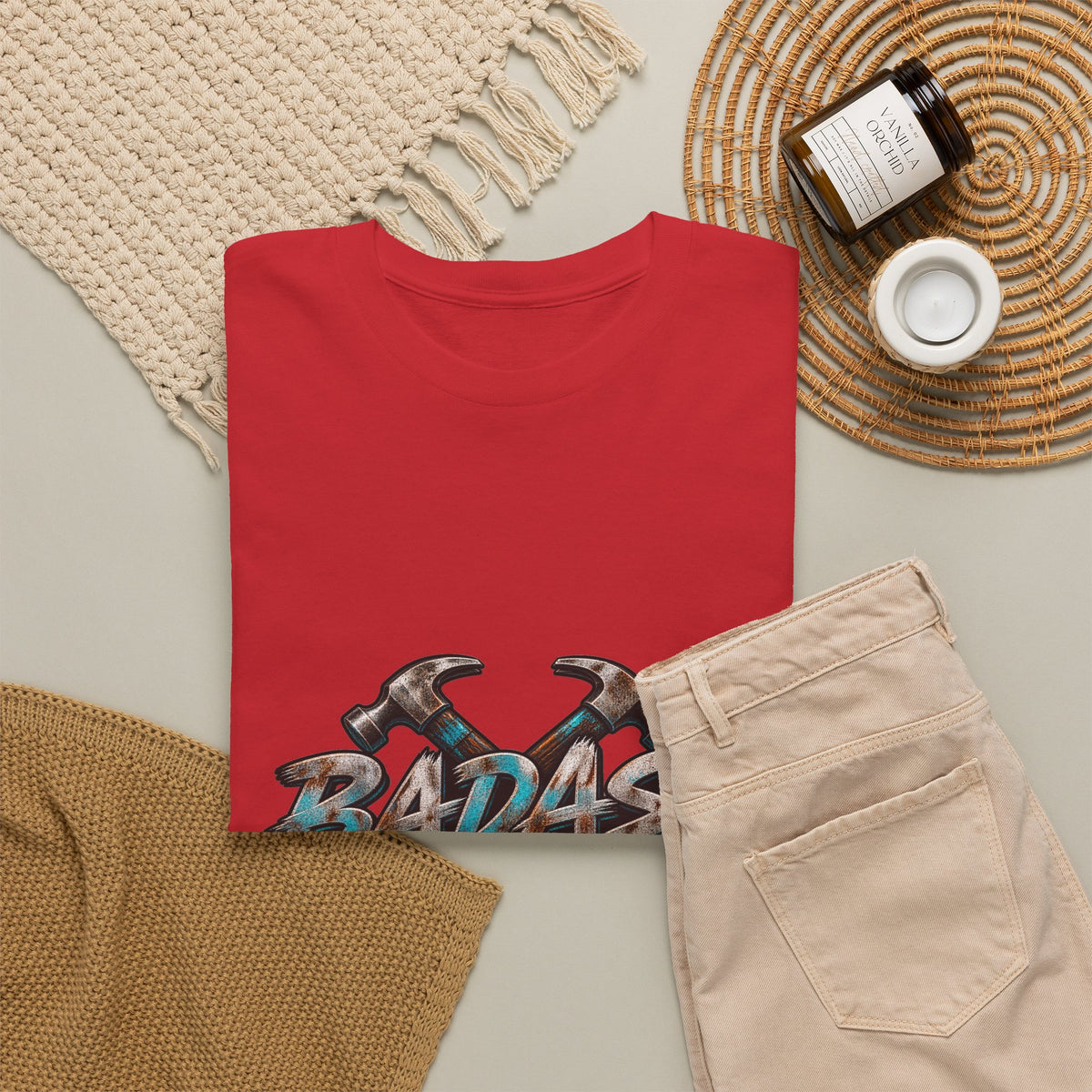 Badass Blue Collar Tee — 'Badass & Blue Collar' Workwear Graphic T‑Shirt
