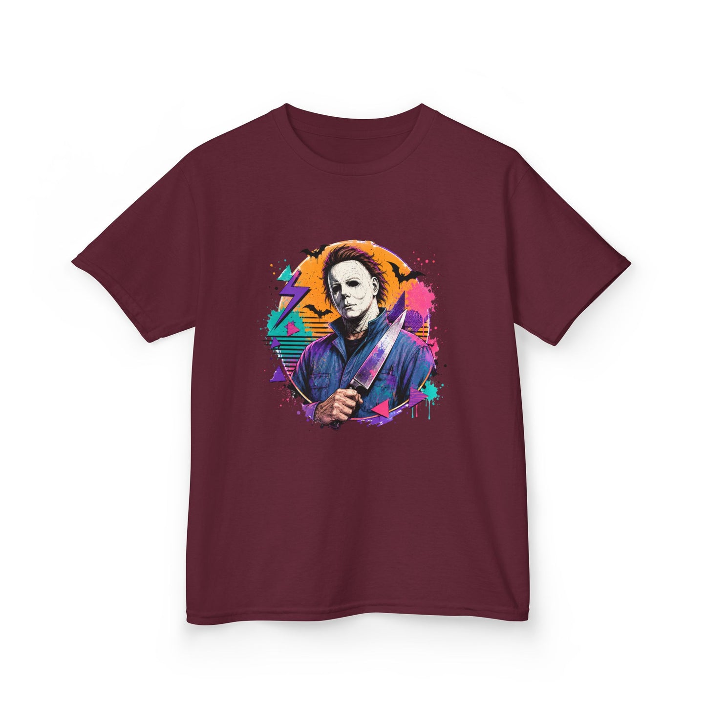 Kids T-Shirt — Colorful Retro Michael Myers Horror Tee