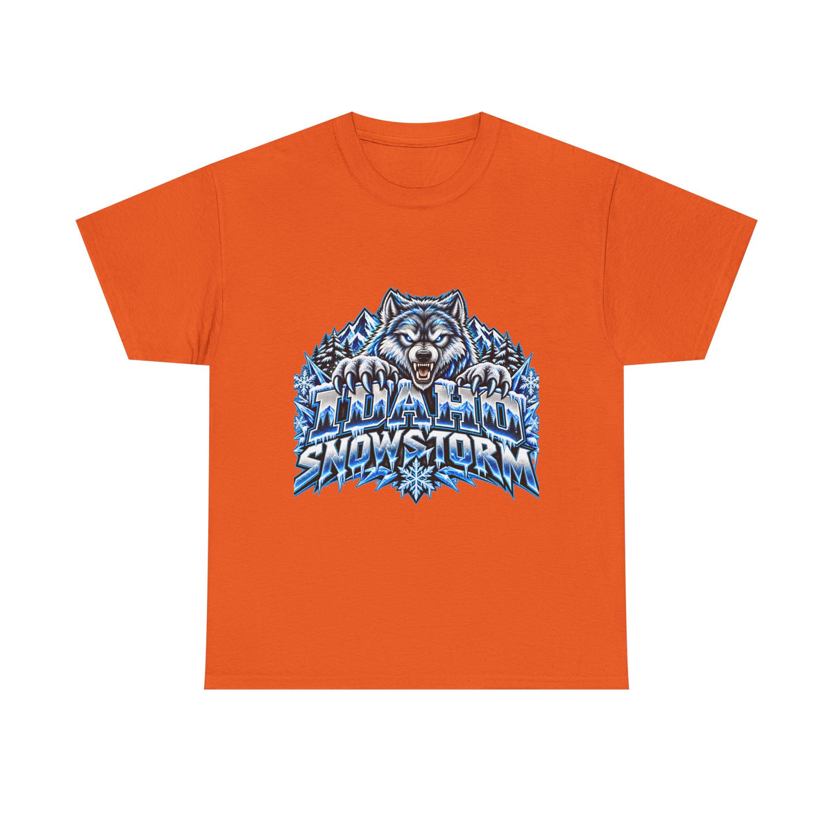 Snowstorm Wolf T‑Shirt — Fierce Arctic Wolf Graphic Tee
