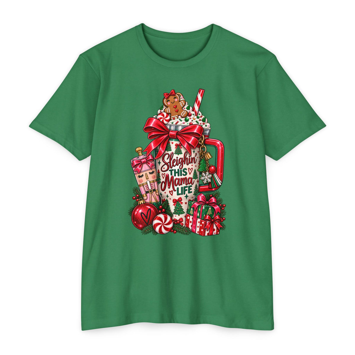 Christmas ‘Sleighing This Mama Life’ T-Shirt