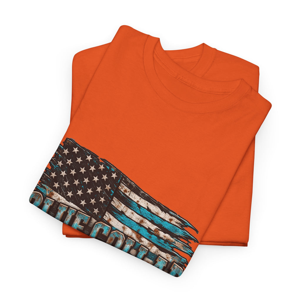 Blue Collar T-Shirt — "Blue Collar Made" & "American Blue Collar" Patriotic Workwear Tee