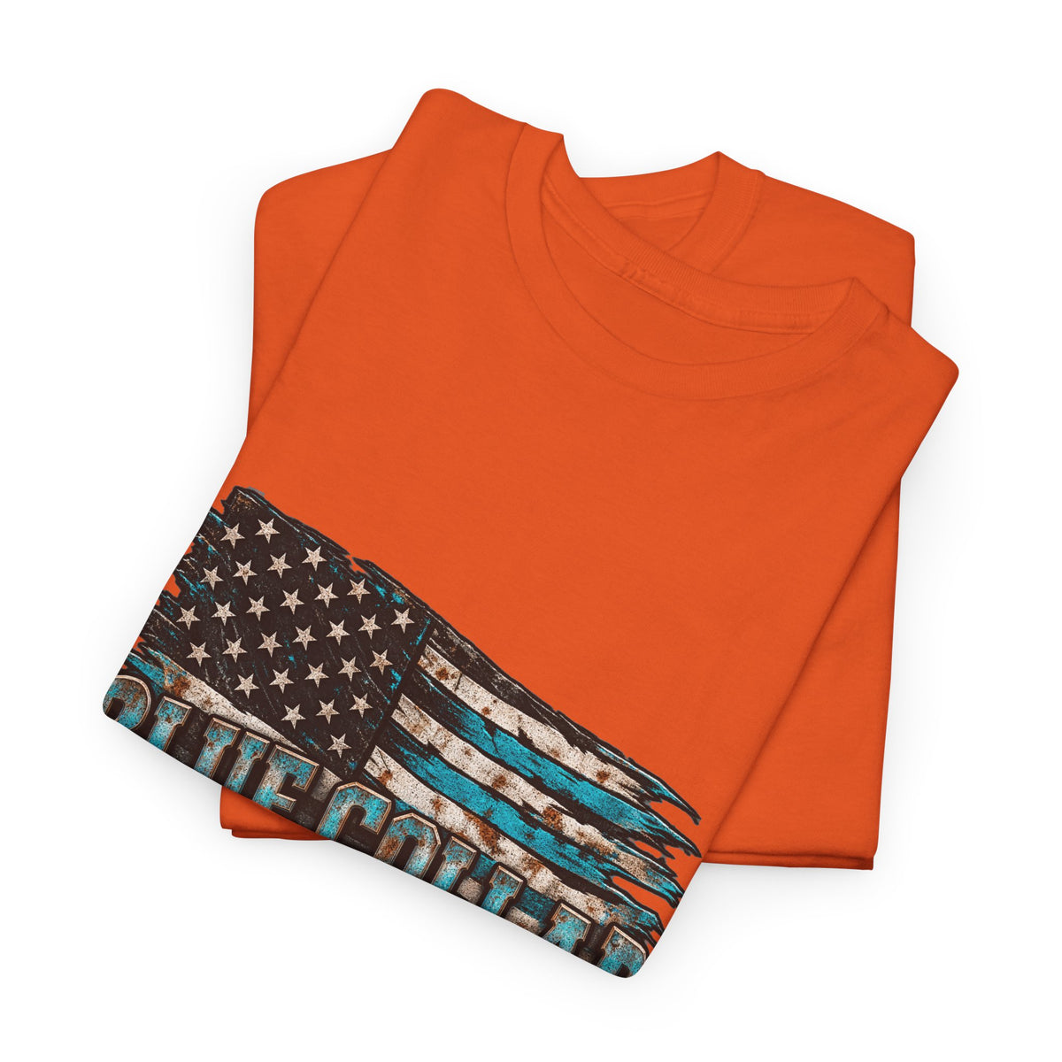 Blue Collar T-Shirt — "Blue Collar Made" & "American Blue Collar" Patriotic Workwear Tee