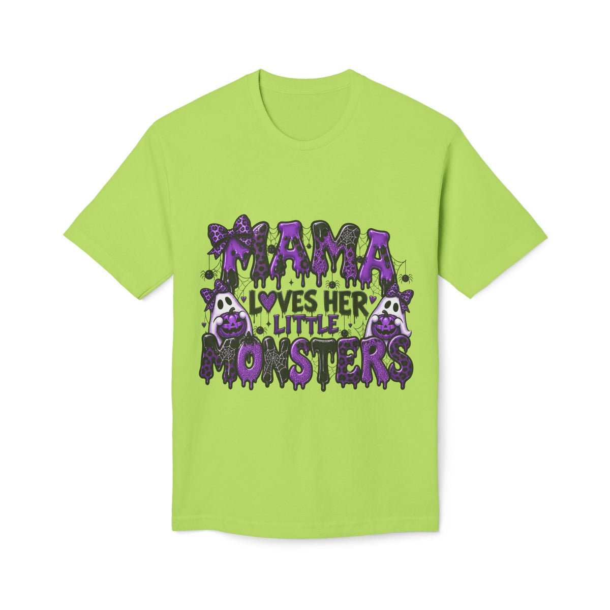 Mama Loves Her Little Monsters T-Shirt — Cute Purple Halloween Mom Tee