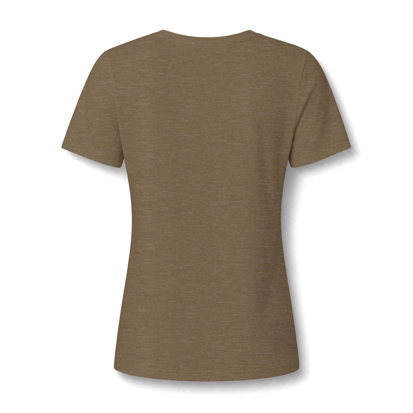 Women's V-Neck Tee — Fall Football Pumpkin Design