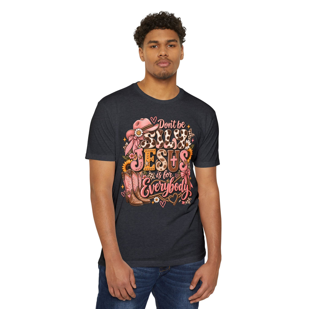 Christian Western T-Shirt — "Don't Be Salty, Jesus is for Everybody"