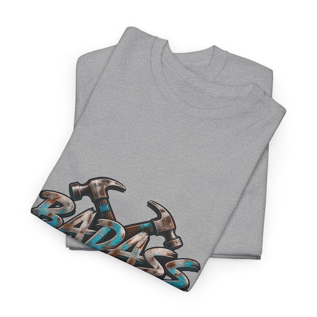 Badass Blue Collar Tee — 'Badass & Blue Collar' Workwear Graphic T‑Shirt