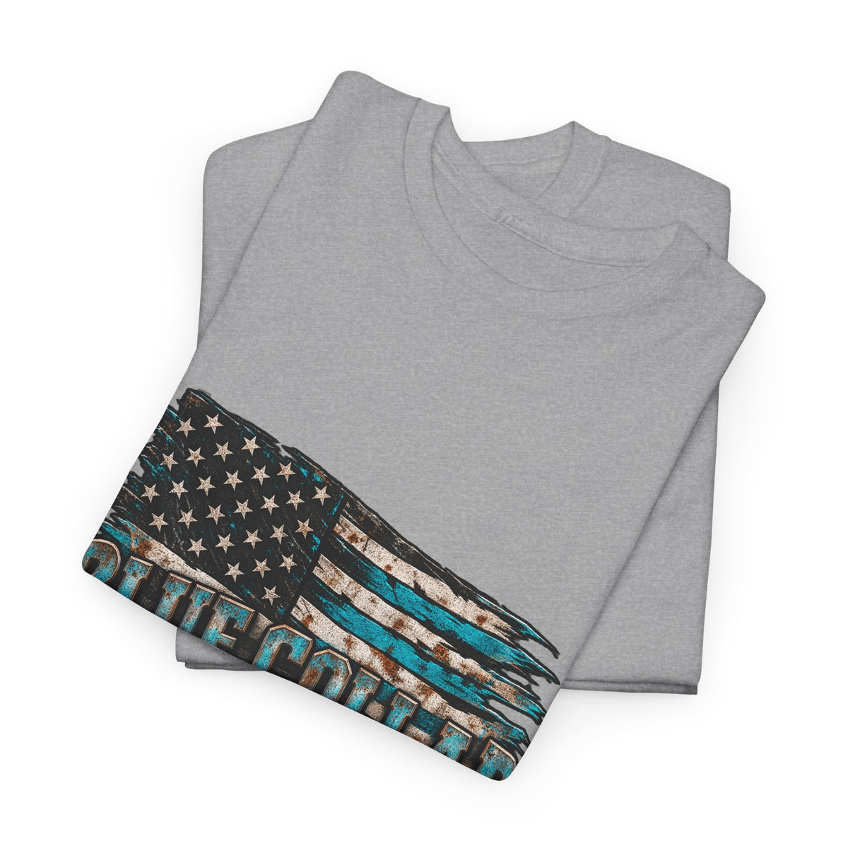 Blue Collar T-Shirt — "Blue Collar Made" & "American Blue Collar" Patriotic Workwear Tee