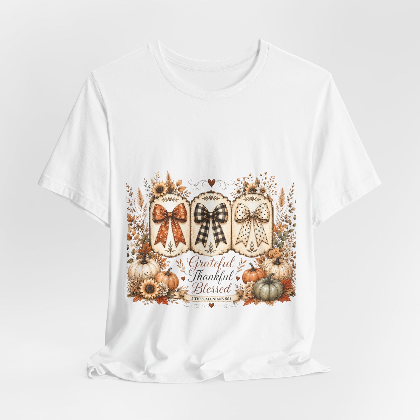 Thankful Grateful Blessed Fall Tee