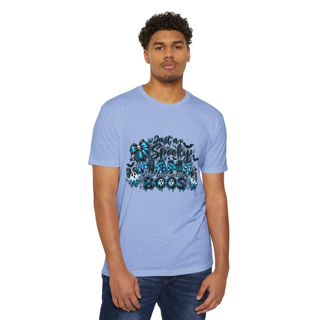 Spooky Cute Blue Skull Halloween T-Shirt