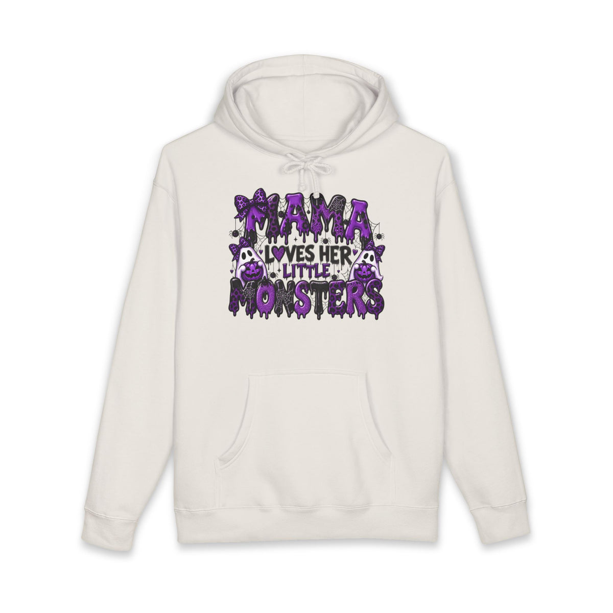 Hoodie — "Mama Loves Her Little Monsters" Cute Spooky Mom Sweatshirt