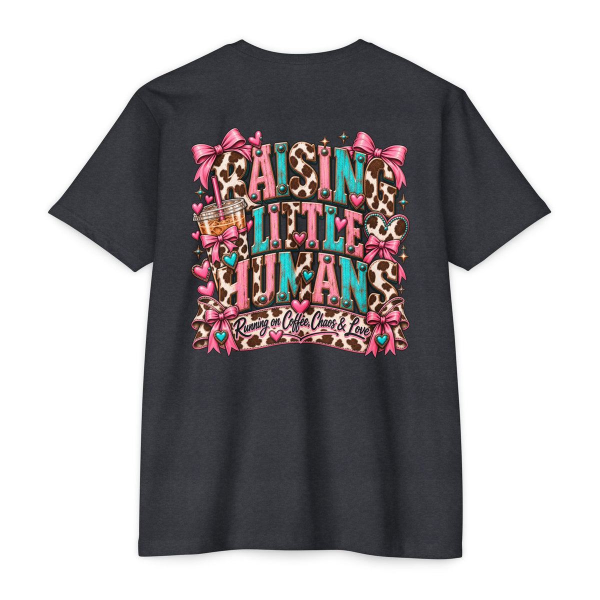 Mama Leopard Bow T-Shirt — Raising Little Humans Cute Graphic Tee