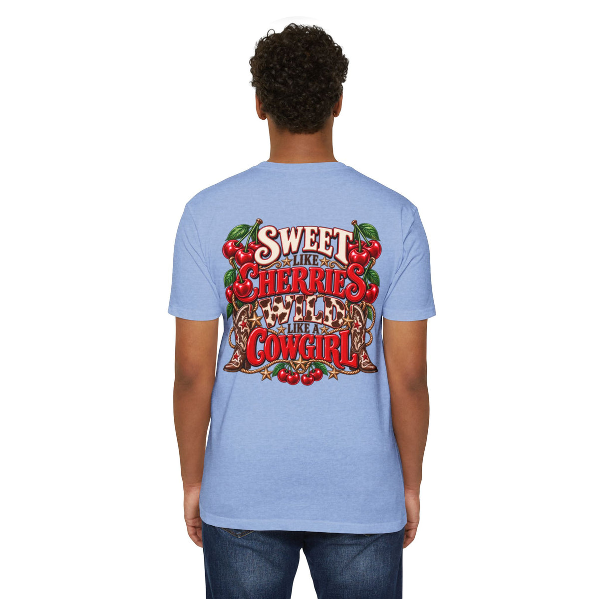 Cherry Picked Cowgirl T-Shirt — "Sweet Cherries Wild Cowgirl" Graphic Tee