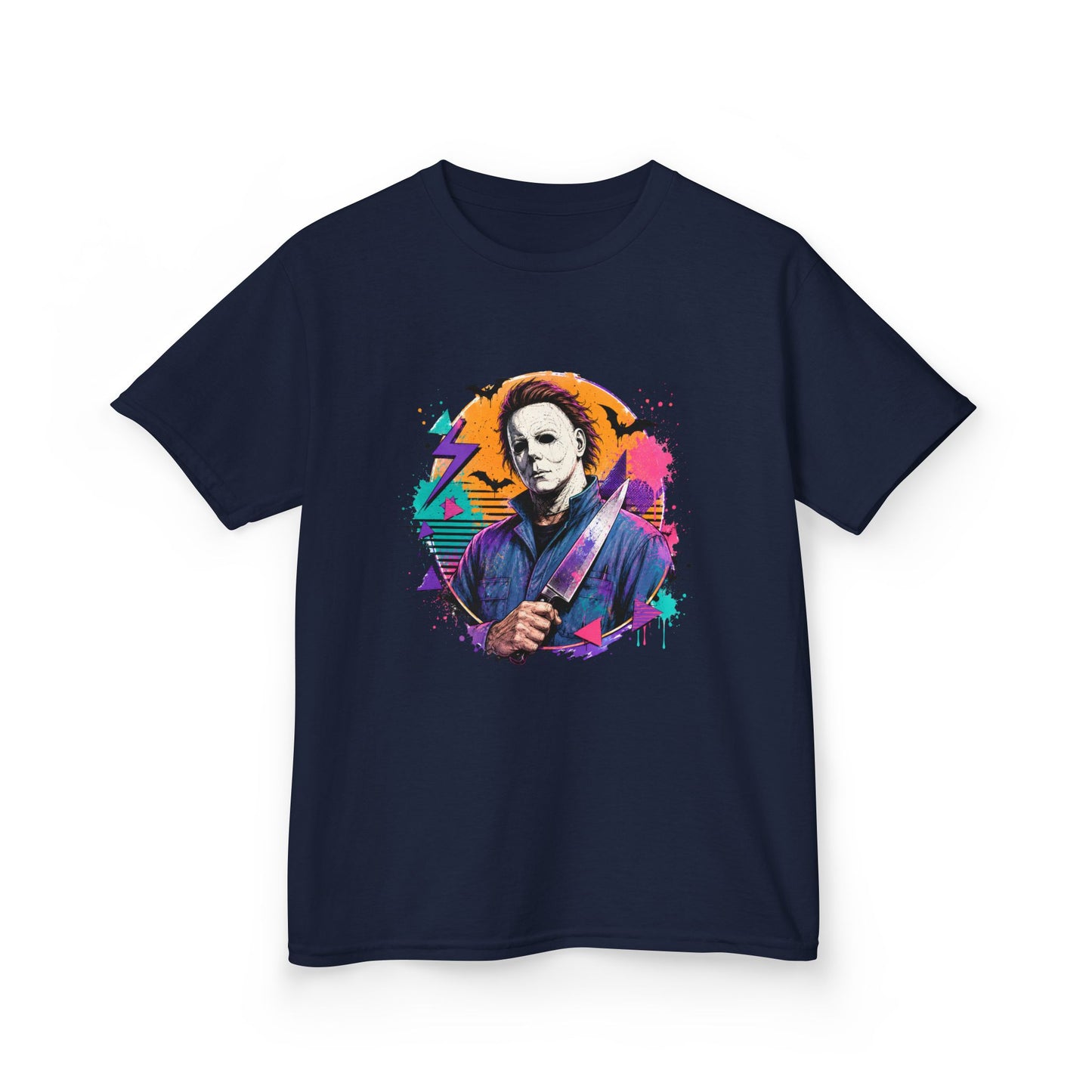 Kids T-Shirt — Colorful Retro Michael Myers Horror Tee
