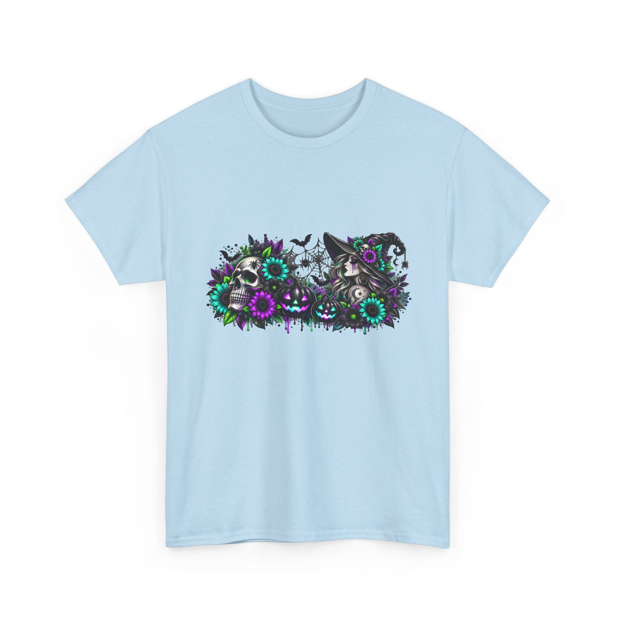 Floral Skull Tee — Gothic Sunflower Graphic T-Shirt