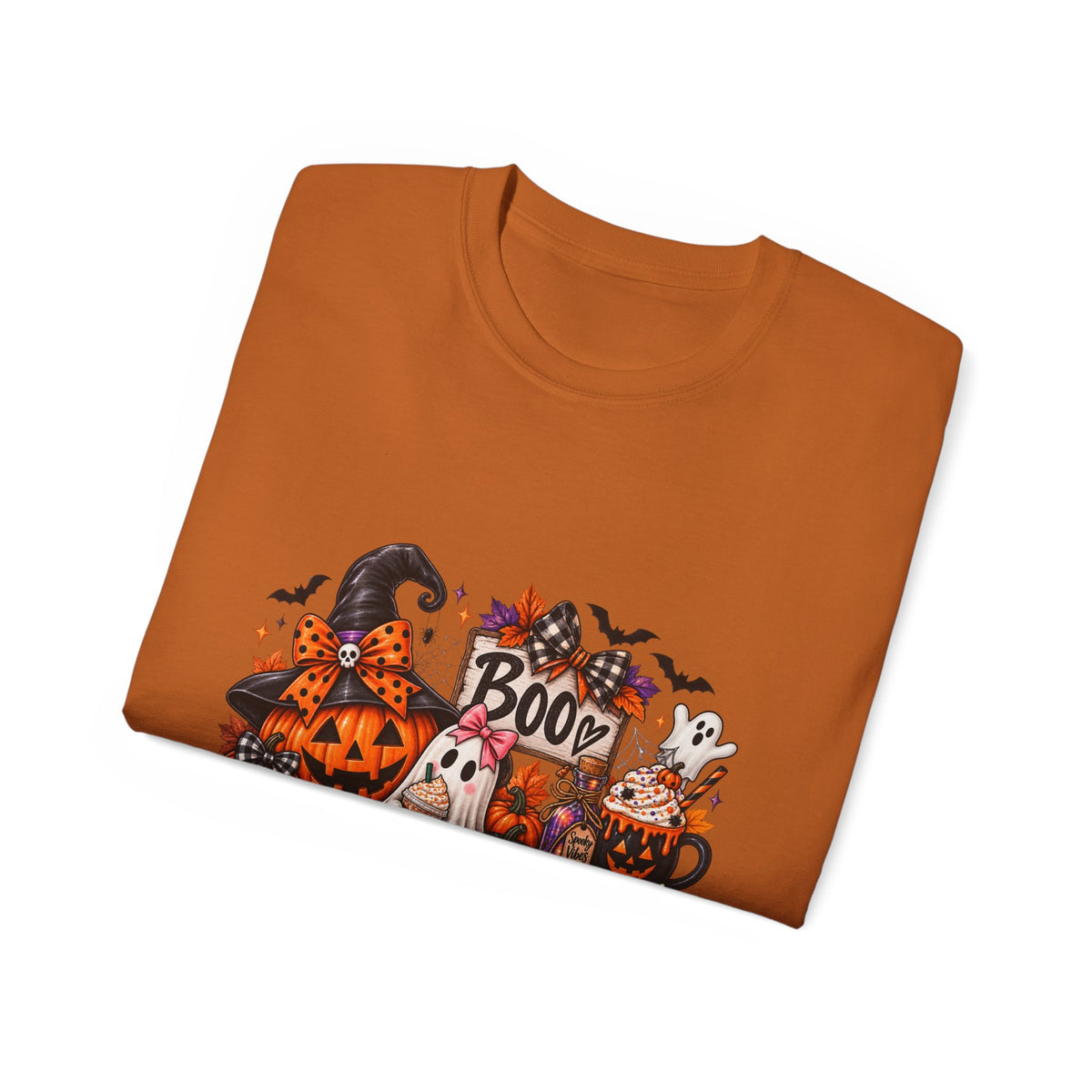 Halloween Boo Pumpkin Ghost T‑Shirt — Cute Spooky Fall Tee
