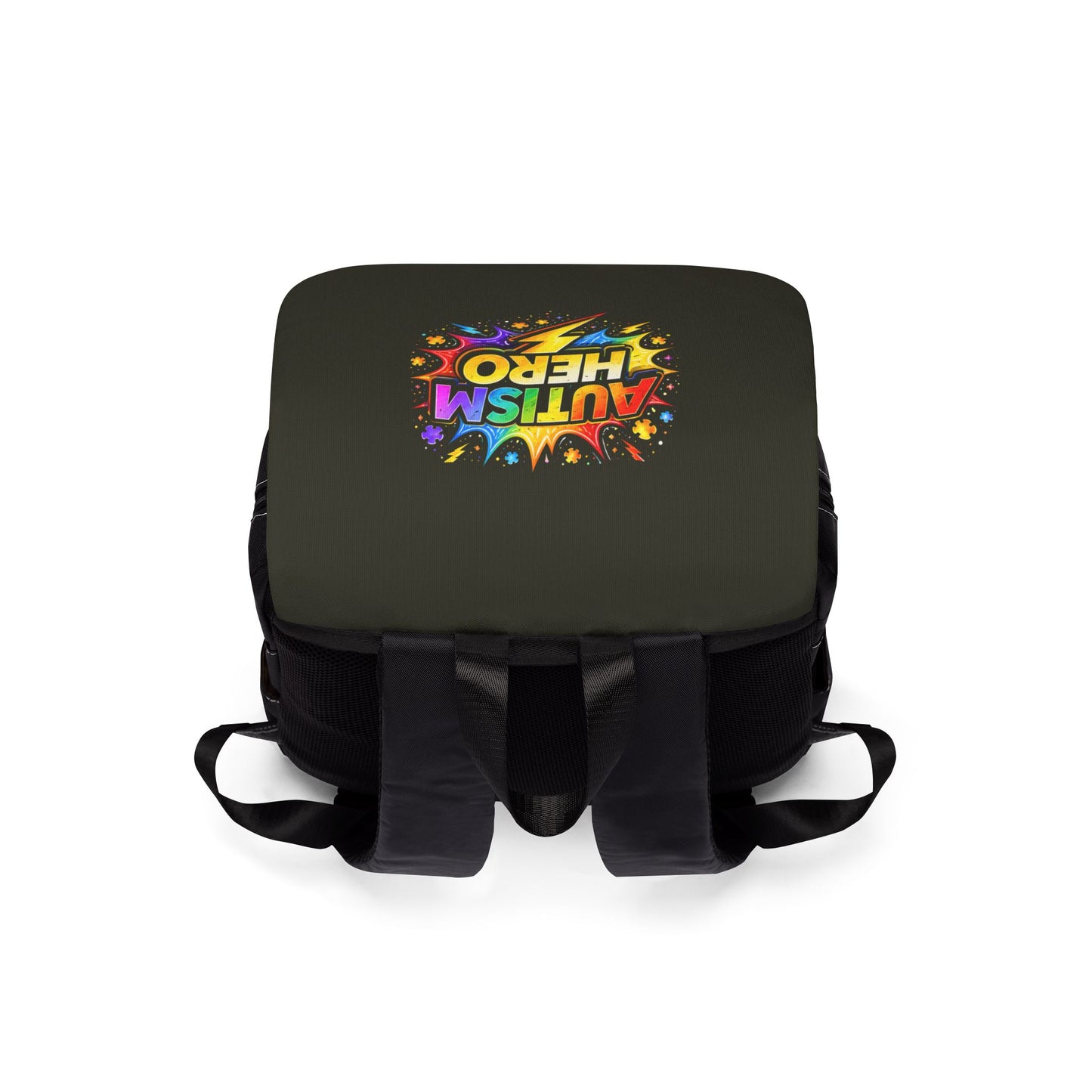 Hero Lightning Backpack — Youth Comic-Style Casual Shoulder Bag