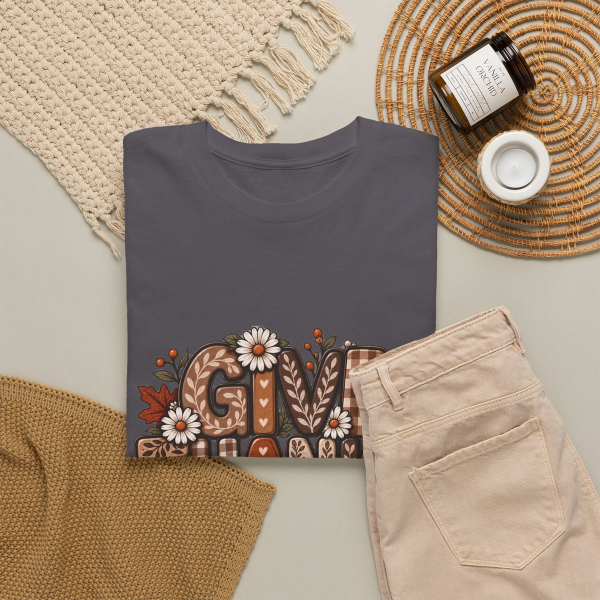 Give Thanks Tee — Fall Thanksgiving Graphic T-Shirt