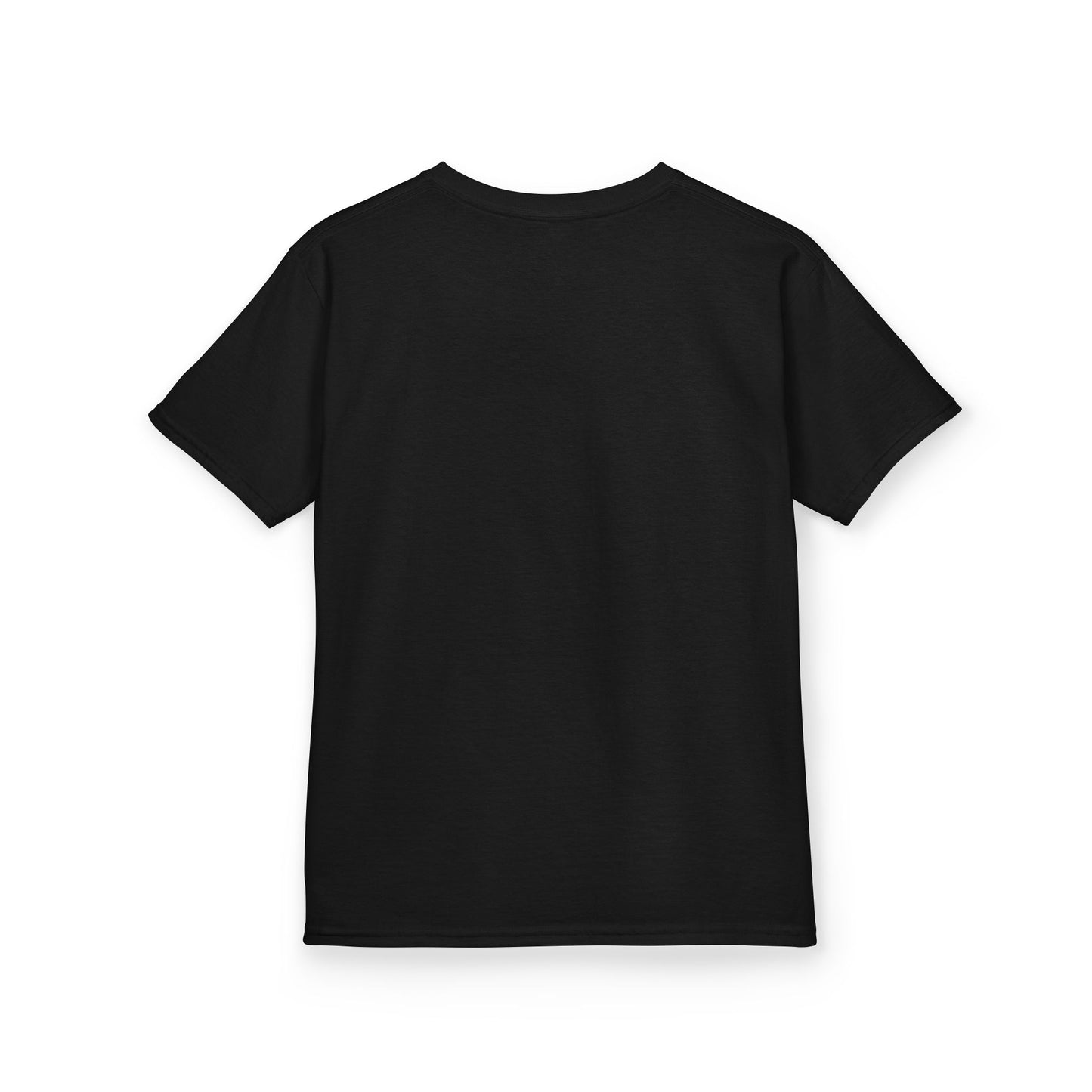 Kids Tee — Cute Halloween Ghosts Campfire Design (Pumpkins, Moon & Bats)
