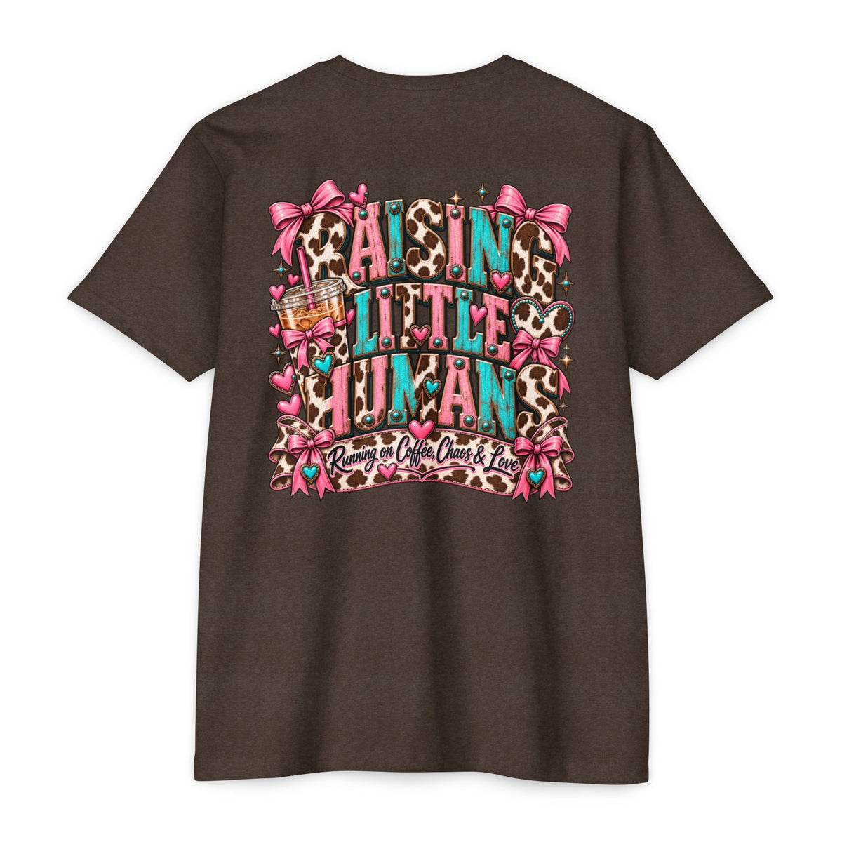 Mama Leopard Bow T-Shirt — Raising Little Humans Cute Graphic Tee