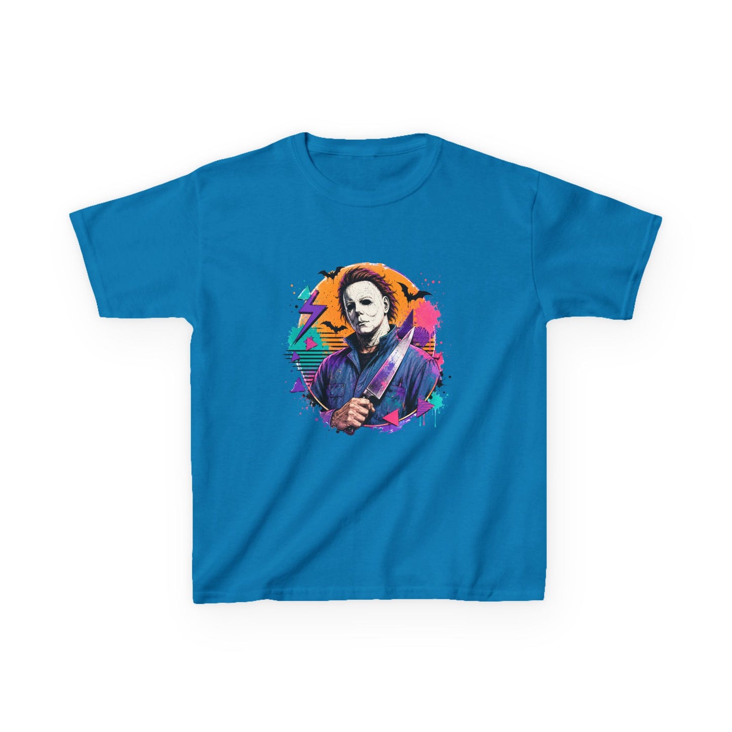 Kids T-Shirt — Colorful Retro Michael Myers Horror Tee
