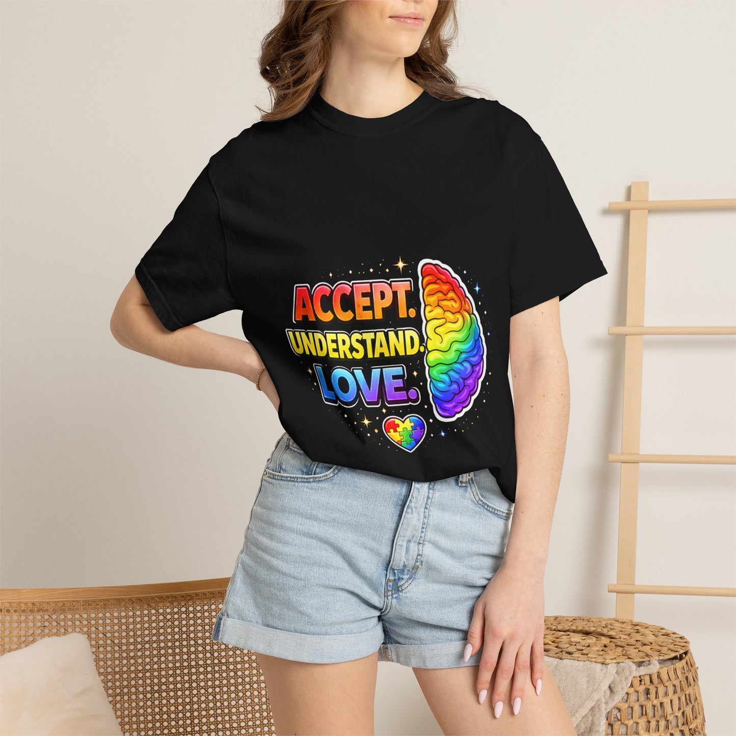 Pride "Accept, Respect, Love" Rainbow T-Shirt