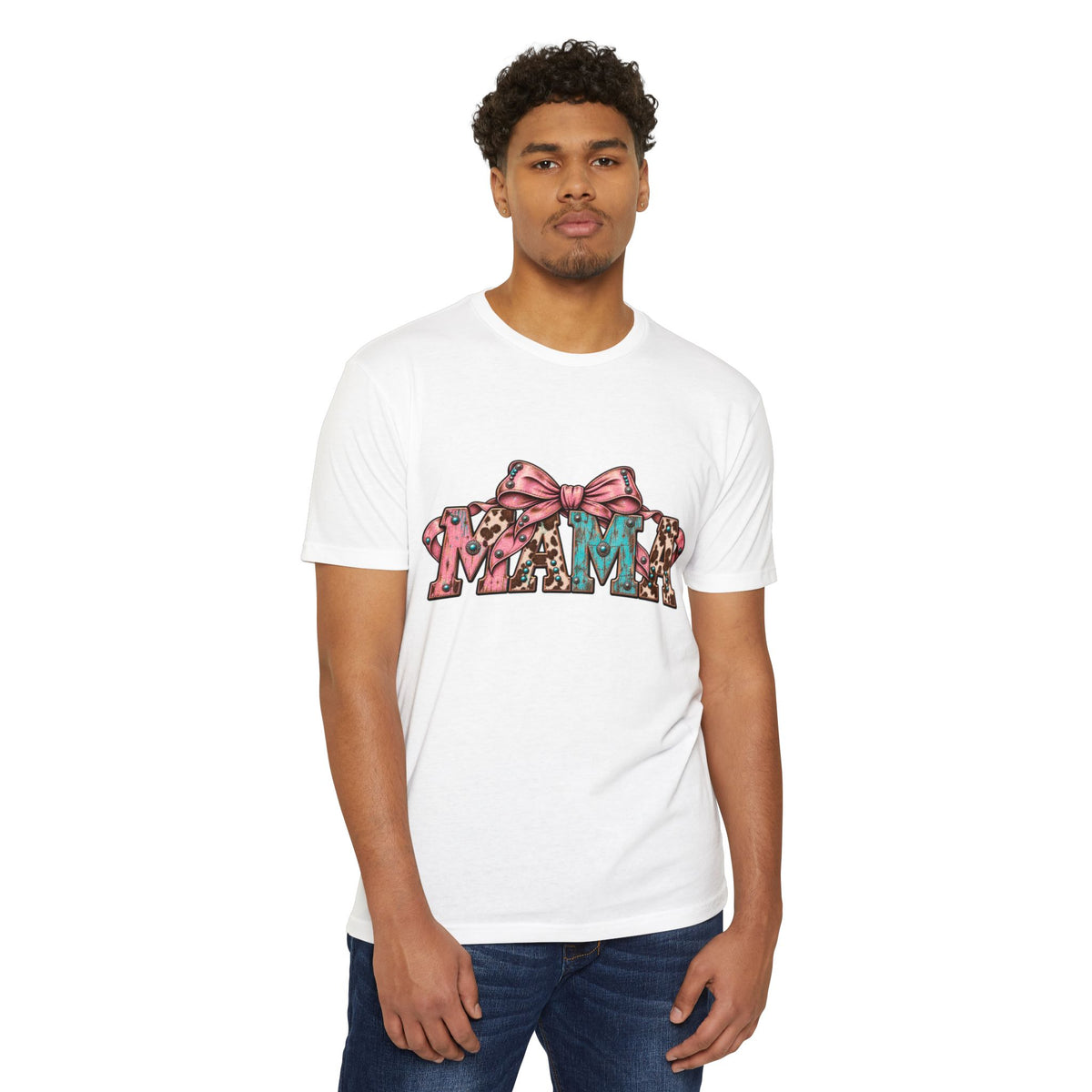 Mama Leopard Bow T-Shirt — Raising Little Humans Cute Graphic Tee