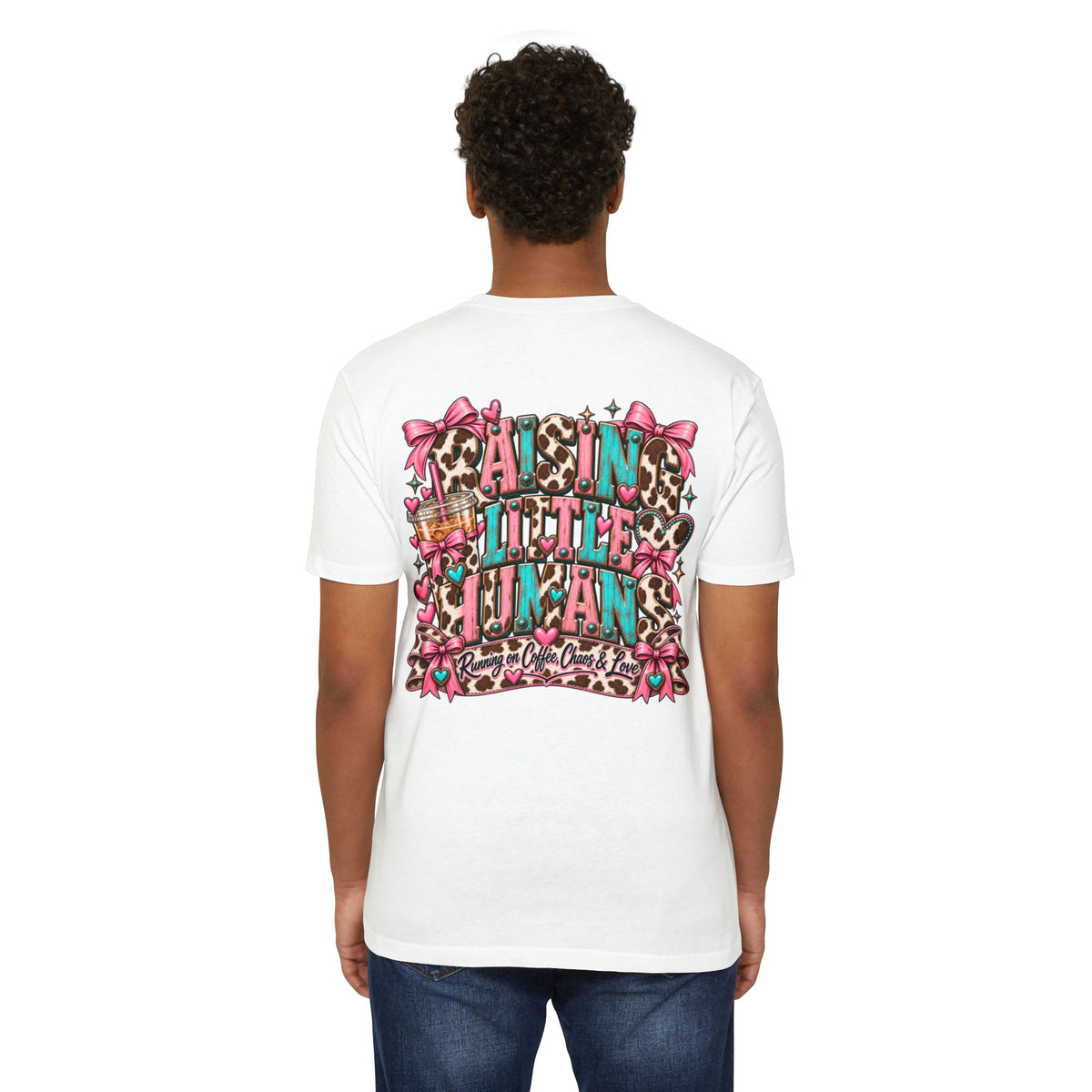 Mama Leopard Bow T-Shirt — Raising Little Humans Cute Graphic Tee