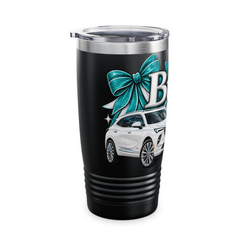 Buick Enclave Mom 20oz Tumbler — Buick Mama Travel Cup with Teal Bow