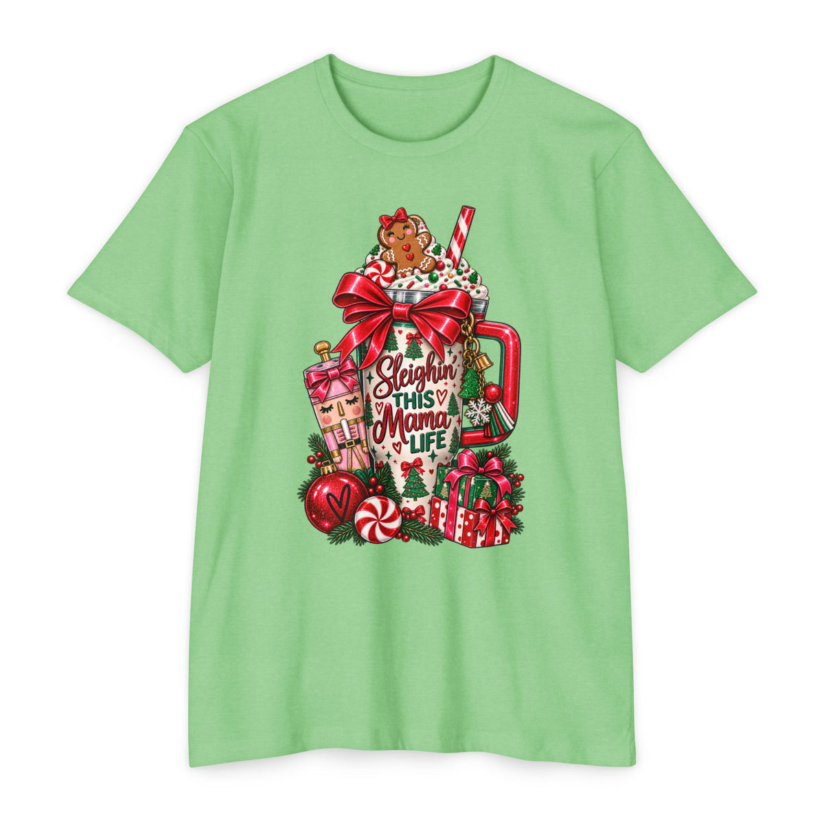 Christmas ‘Sleighing This Mama Life’ T-Shirt