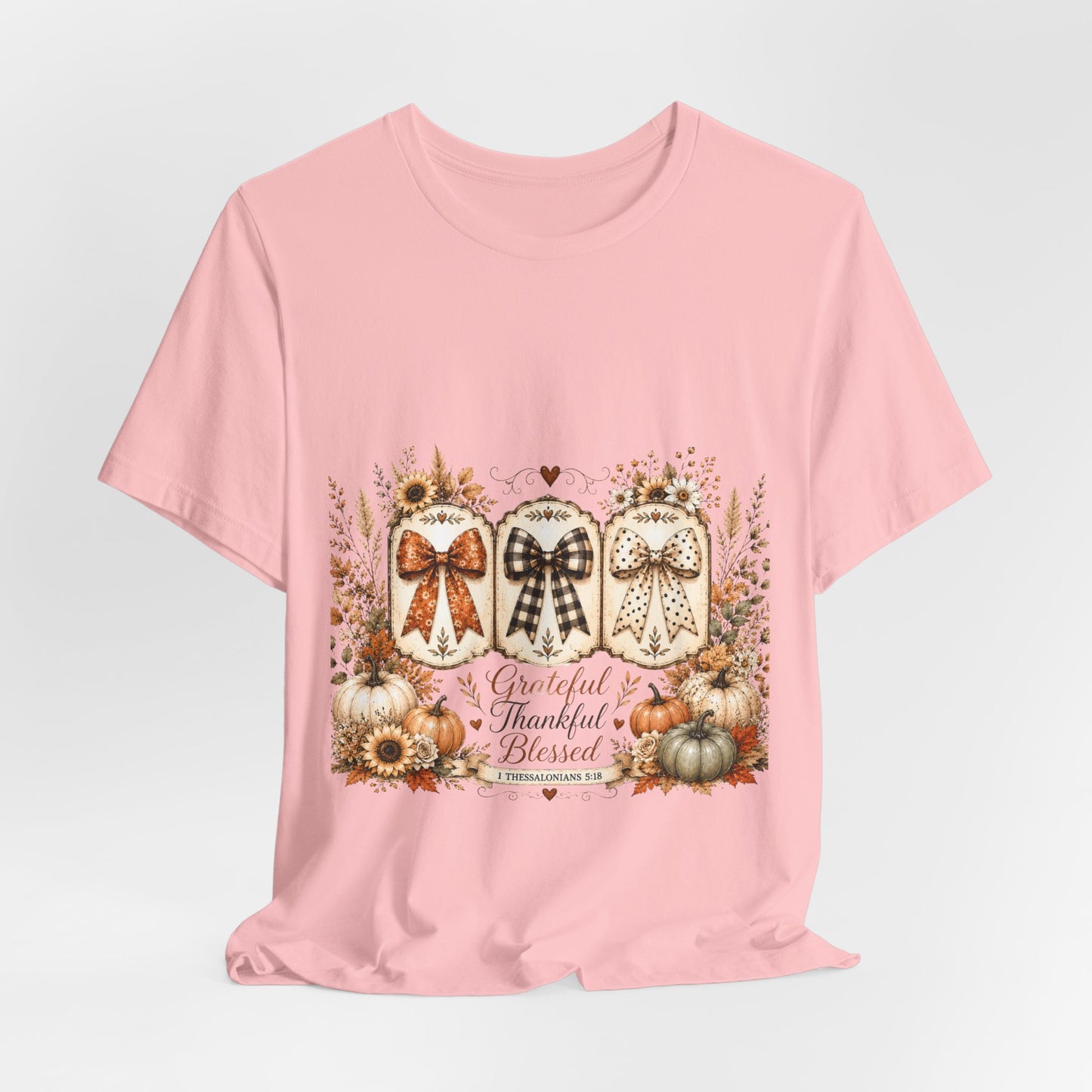 Thankful Grateful Blessed Fall Tee
