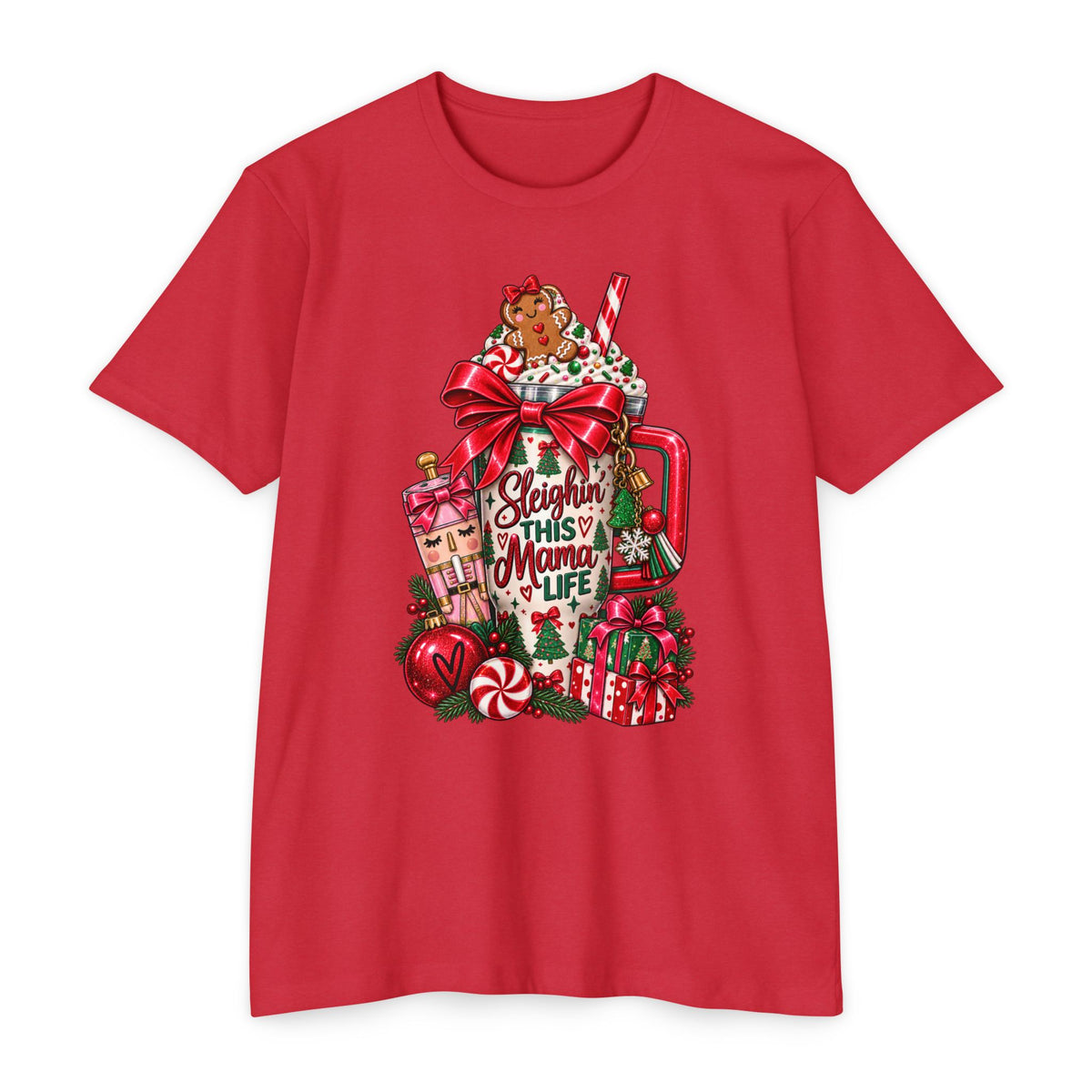 Christmas ‘Sleighing This Mama Life’ T-Shirt