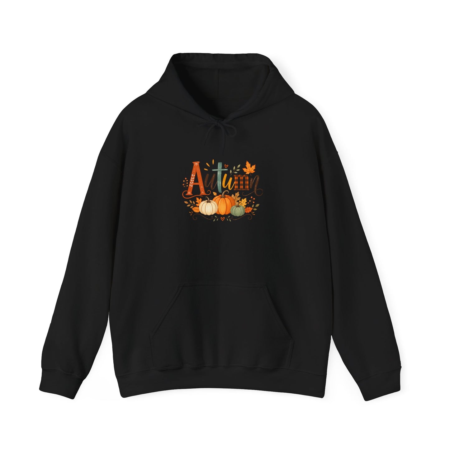 Autumn Pumpkins Hoodie — Cozy Fall Sweatshirt with 'Autumn' Pumpkin Design