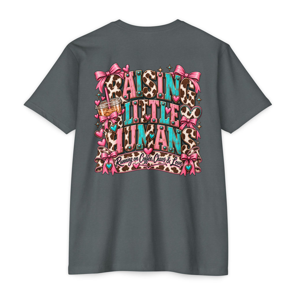 Mama Leopard Bow T-Shirt — Raising Little Humans Cute Graphic Tee