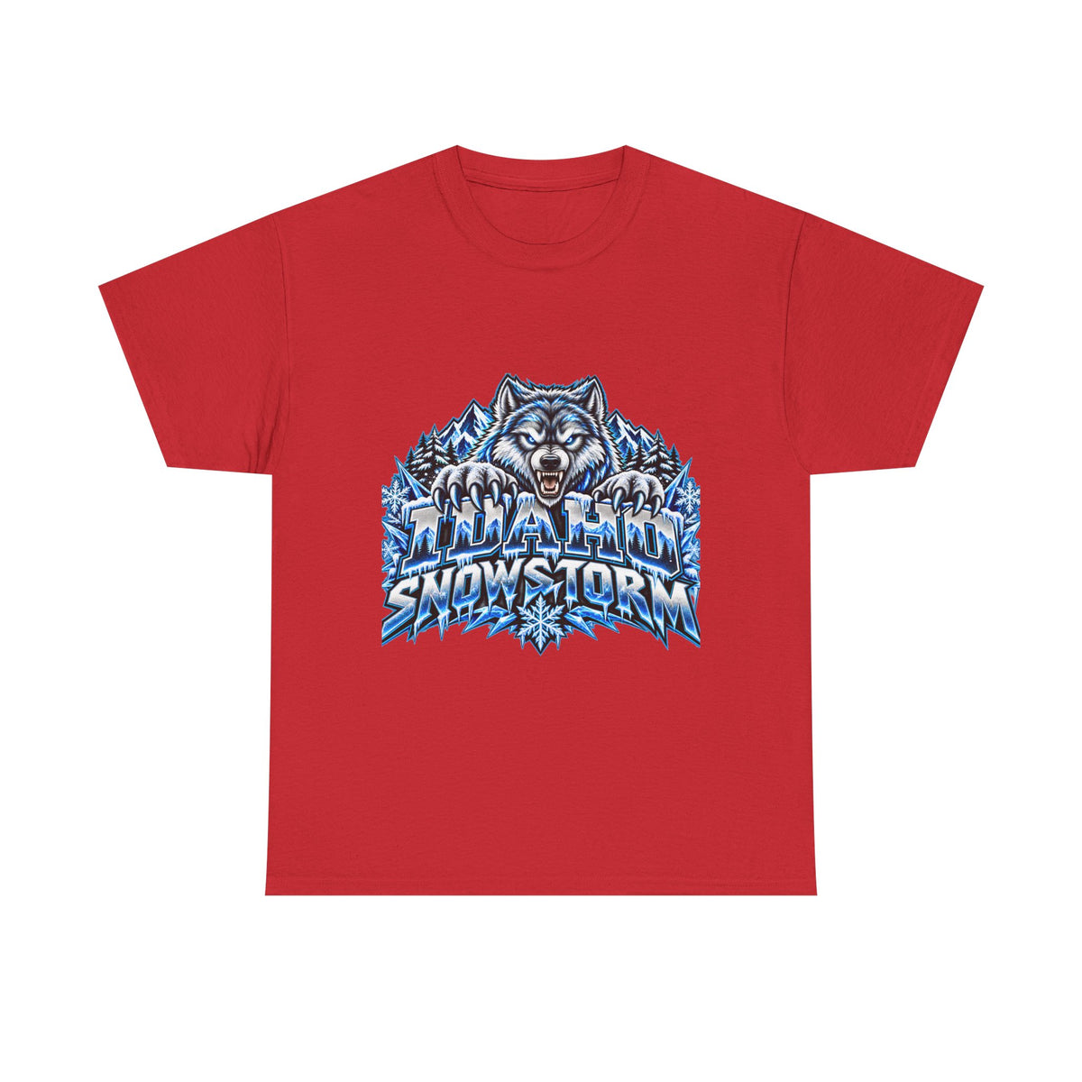 Snowstorm Wolf T‑Shirt — Fierce Arctic Wolf Graphic Tee