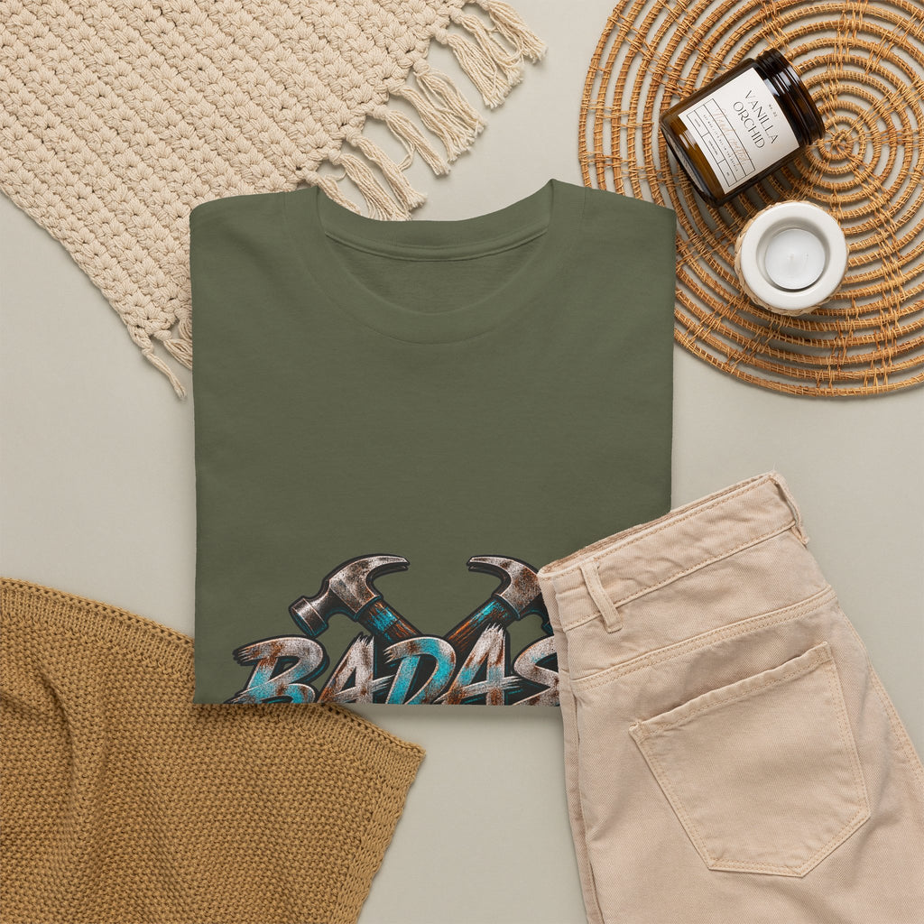 Badass Blue Collar Tee — 'Badass & Blue Collar' Workwear Graphic T‑Shirt