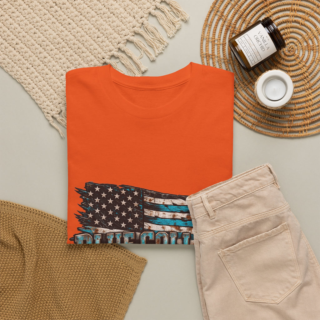 Blue Collar T-Shirt — "Blue Collar Made" & "American Blue Collar" Patriotic Workwear Tee