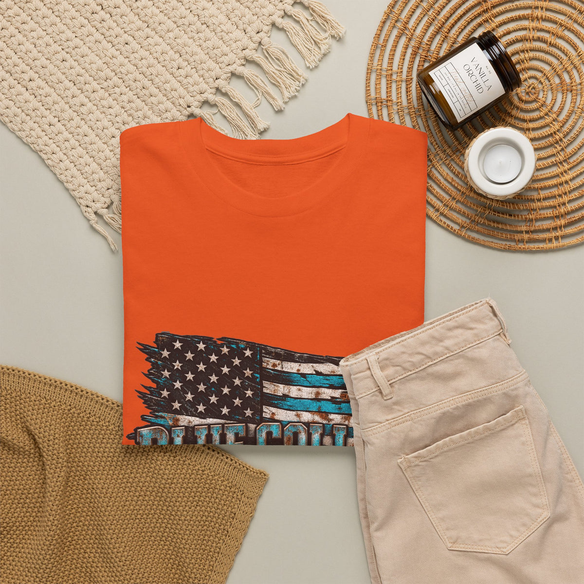 Blue Collar T-Shirt — "Blue Collar Made" & "American Blue Collar" Patriotic Workwear Tee
