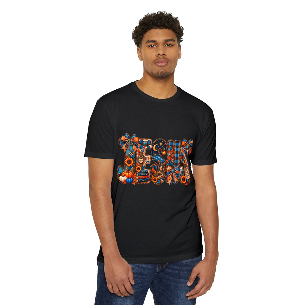 Autumn Blessings T-Shirt — Fall Plaid Pumpkins & Sunflowers Graphic