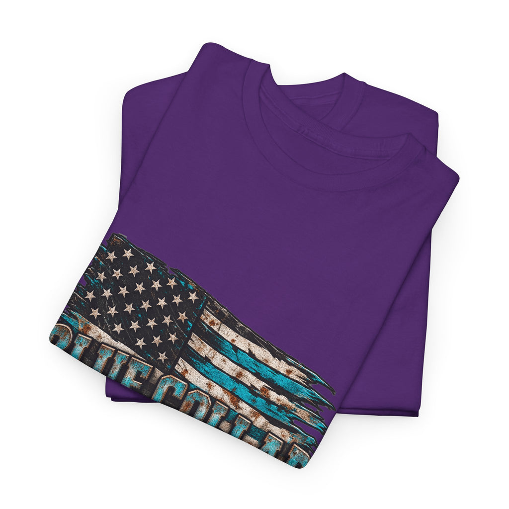 Blue Collar T-Shirt — "Blue Collar Made" & "American Blue Collar" Patriotic Workwear Tee